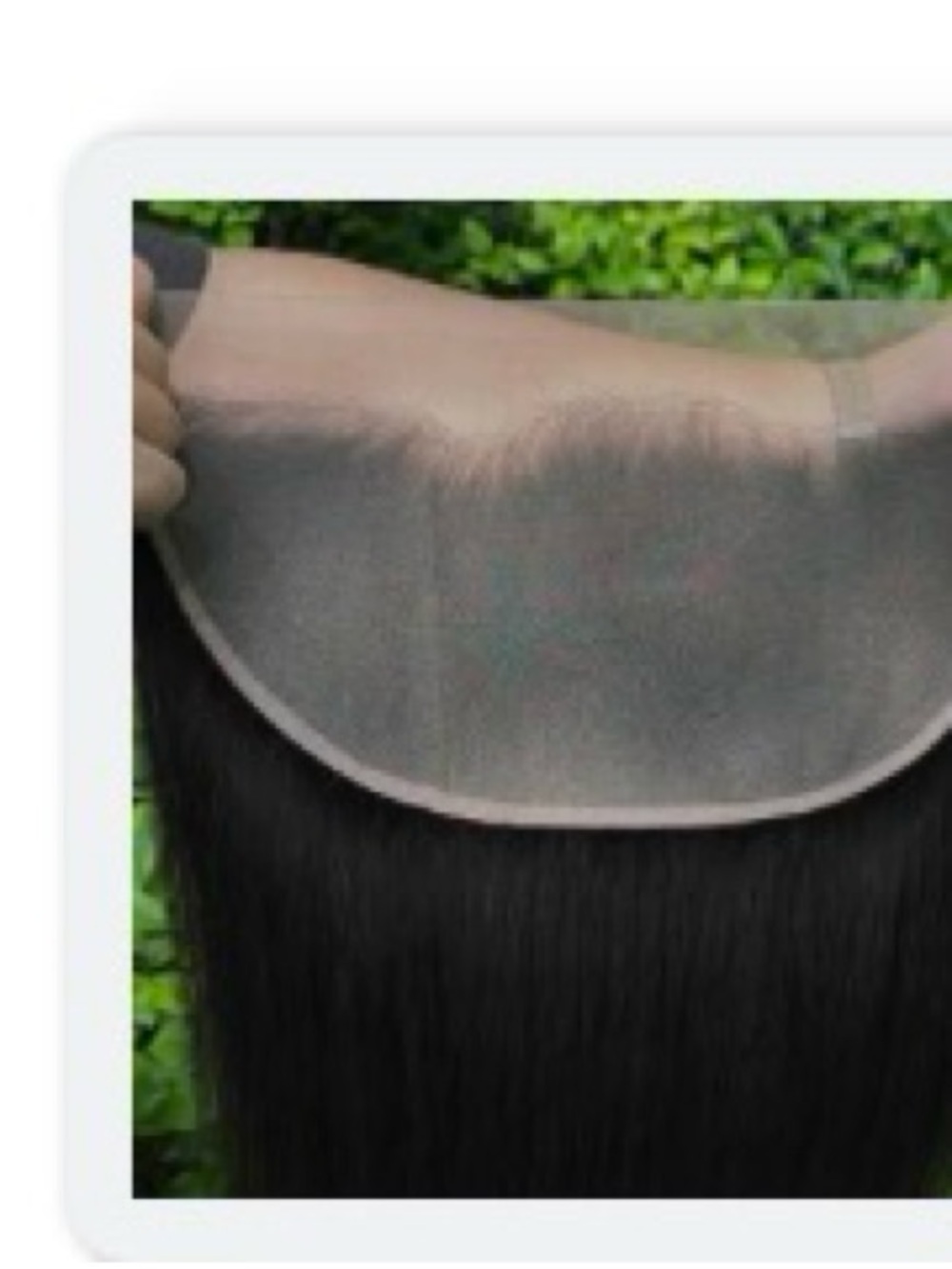 Black Lace Frontal Closure Hairpiece - Invisible Hairline